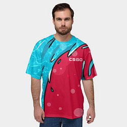 Футболка оверсайз мужская Water Elemental - Дух воды, цвет: 3D-принт — фото 2