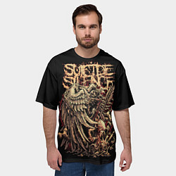 Футболка оверсайз мужская Suicide Silence, цвет: 3D-принт — фото 2