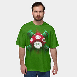 Футболка оверсайз мужская Mushroom is Dead, цвет: 3D-принт — фото 2