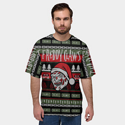 Футболка оверсайз мужская Freddy Christmas, цвет: 3D-принт — фото 2