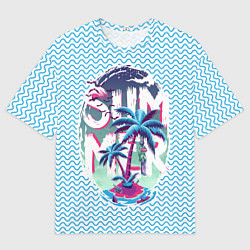 Футболка оверсайз мужская Summer End, цвет: 3D-принт