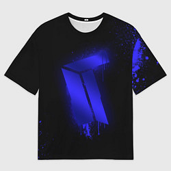 Футболка оверсайз мужская Titan: Black collection, цвет: 3D-принт