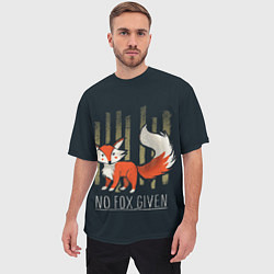 Футболка оверсайз мужская No Fox Given, цвет: 3D-принт — фото 2