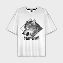 Мужская футболка оверсайз Stay Wild