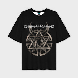 Мужская футболка оверсайз Disturbed Logo