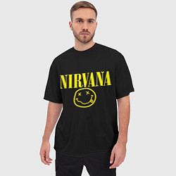Футболка оверсайз мужская Nirvana Rock, цвет: 3D-принт — фото 2