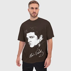 Футболка оверсайз мужская Elvis Presley, цвет: 3D-принт — фото 2