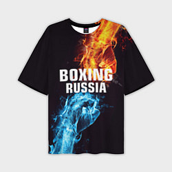 Мужская футболка оверсайз Boxing Russia