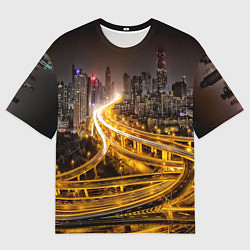 Мужская футболка оверсайз Шанхай - авторазвязка