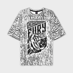 Мужская футболка оверсайз Fury Tiger