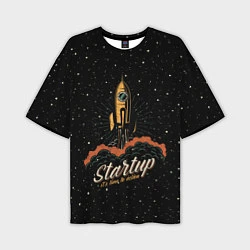 Мужская футболка оверсайз Startup Space