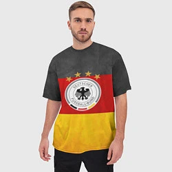 Футболка оверсайз мужская Сборная Германии, цвет: 3D-принт — фото 2