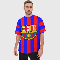Футболка оверсайз мужская Barca FCB Club, цвет: 3D-принт — фото 2