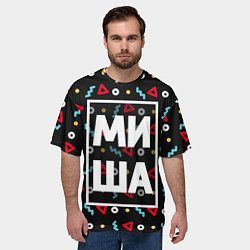 Футболка оверсайз мужская Миша, цвет: 3D-принт — фото 2