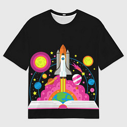 Мужская футболка оверсайз Космос