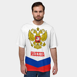 Футболка оверсайз мужская Russia Hockey Team, цвет: 3D-принт — фото 2