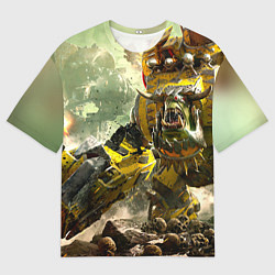 Мужская футболка оверсайз WH40k warboss