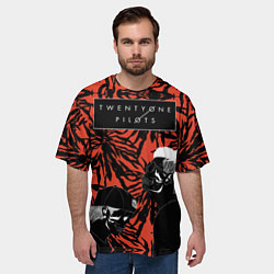 Футболка оверсайз мужская Twenty One Pilots, цвет: 3D-принт — фото 2