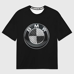 Футболка оверсайз мужская BMW - emblem, цвет: 3D-принт