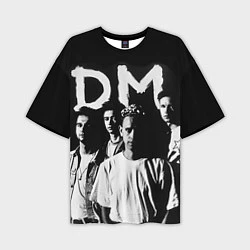Мужская футболка оверсайз Depeche mode: black
