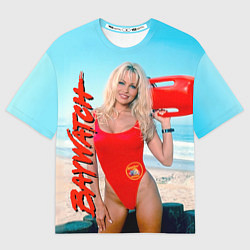 Футболка оверсайз мужская Baywatch: Pamela Anderson, цвет: 3D-принт