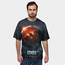 Футболка оверсайз мужская ГРОТ: Земляне, цвет: 3D-принт — фото 2