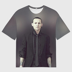 Футболка оверсайз мужская Честер Беннингтон, цвет: 3D-принт