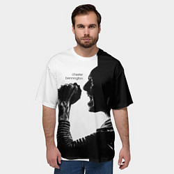 Футболка оверсайз мужская Bennington Rock, цвет: 3D-принт — фото 2