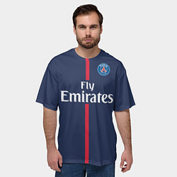 Футболка оверсайз мужская PSG FC: Neymar, цвет: 3D-принт — фото 2