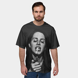Футболка оверсайз мужская Lana Del Rey, цвет: 3D-принт — фото 2
