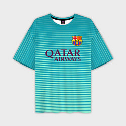 Мужская футболка оверсайз Barcelona FC: Aqua