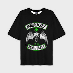 Мужская футболка оверсайз Overkill: New Jersey