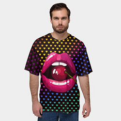 Футболка оверсайз мужская Pop art, цвет: 3D-принт — фото 2