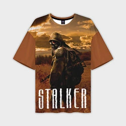 Мужская футболка оверсайз STALKER: Radiation