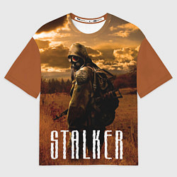 Футболка оверсайз мужская STALKER: Radiation, цвет: 3D-принт