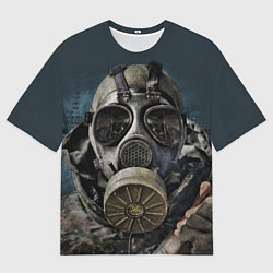 Мужская футболка оверсайз STALKER: Mask