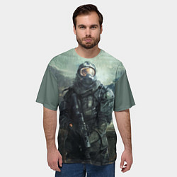 Футболка оверсайз мужская STALKER, цвет: 3D-принт — фото 2