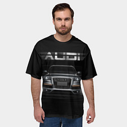 Футболка оверсайз мужская Audi Q7 скорость, цвет: 3D-принт — фото 2
