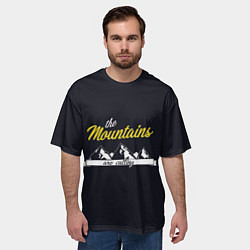Футболка оверсайз мужская Горы зовут, цвет: 3D-принт — фото 2
