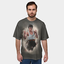 Футболка оверсайз мужская Брюс Ли, цвет: 3D-принт — фото 2