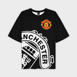 Футболка оверсайз мужская Man United: Black Collection, цвет: 3D-принт