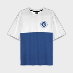 Футболка оверсайз мужская Chelsea FC: Light Blue, цвет: 3D-принт