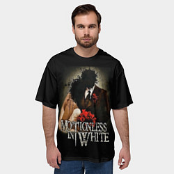 Футболка оверсайз мужская Motionless in White: Love, цвет: 3D-принт — фото 2