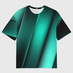 Футболка оверсайз мужская Emerald lines, цвет: 3D-принт