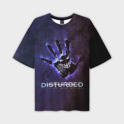 Мужская футболка оверсайз Disturbed: Live at red rocks