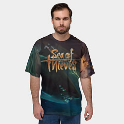 Футболка оверсайз мужская Sea of thieves, цвет: 3D-принт — фото 2