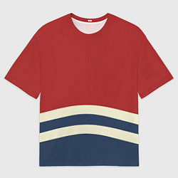 Мужская футболка оверсайз Волны в море