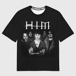 Футболка оверсайз мужская HIM Rock, цвет: 3D-принт