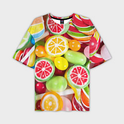 Футболка оверсайз мужская Candy Summer, цвет: 3D-принт