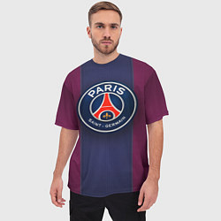Футболка оверсайз мужская Paris Saint-Germain, цвет: 3D-принт — фото 2